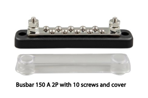 Victron Busbar 150A 2P met ABS kap