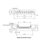 Victron Busbar 150A 2P met ABS kap