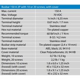 Victron Busbar 150A 2P met ABS kap