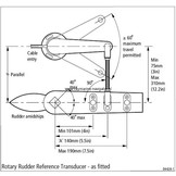 Raymarine Roerstandterugmelder met 9 meter kabel