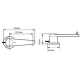 Raymarine Roerstandterugmelder met 9 meter kabel