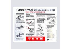 Reddingsbrigade Redden van drenkelingen bord
