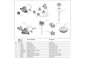 Vetus WP slangpilaren 13 mm en filter WP pompen W