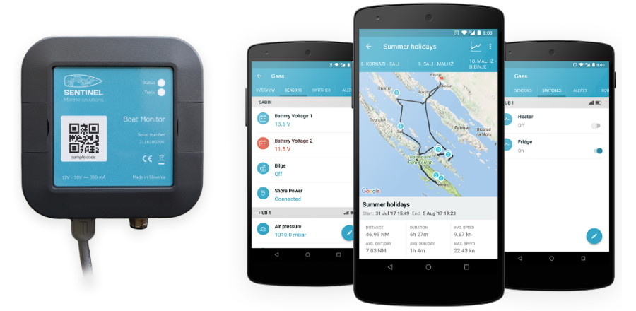 Sentinel Vlotterschakelaar universeel, tot maximaal 14 Ampère bij 12 Volt