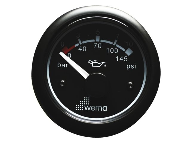 Wema Oliedrukmeter 12/24V, foto 2 van 2