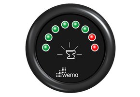 Wema Tankmeter 8 LED zwart