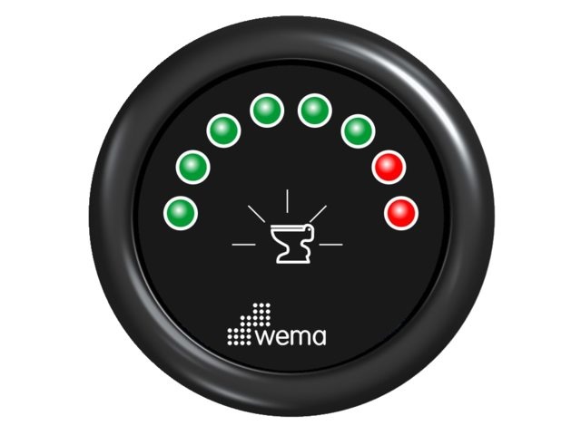 Wema Tankmeter 8 LED zwart