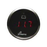 Wema Silver serie voltmeter LED 12V