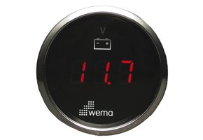 Wema Silver serie voltmeter LED 12V