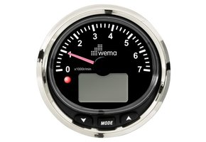 Wema Silver serie toerenteller 7000 rpm NMEA2000
