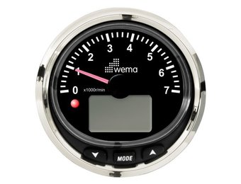 Wema Silver serie toerenteller 7000 rpm NMEA2000