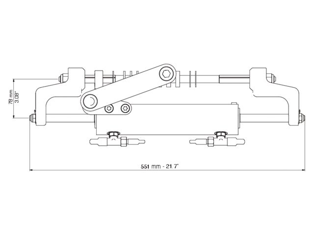 Ultraflex Hydraulische cilinder UC95, foto 2 van 5