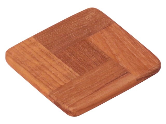 Eude Onderzetter teak 'coaster' (set 4 stuks)