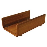 Eude Tafelblad teak 'wing' effen 33/66x65cm