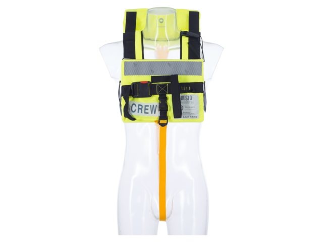 Besto compact passenger adult 43+ kg geel backstrap + crotch, foto 5 van 5