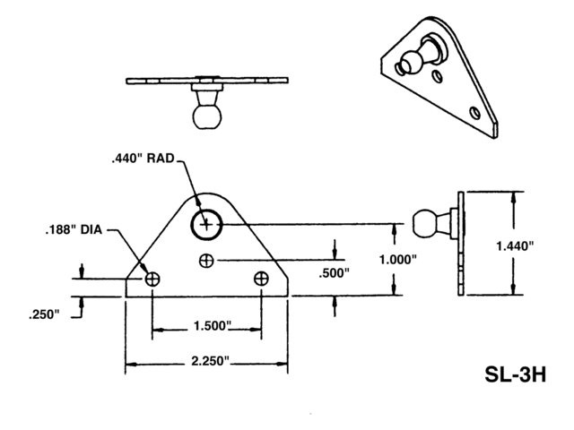Attwood RVS montagesteunen voor gasveren