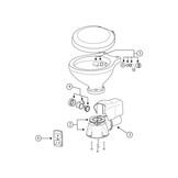 Albin Pump Marine Toilet stil elektrisch Compact