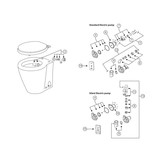 Albin Pump Marine Toilet stil elektrisch Design