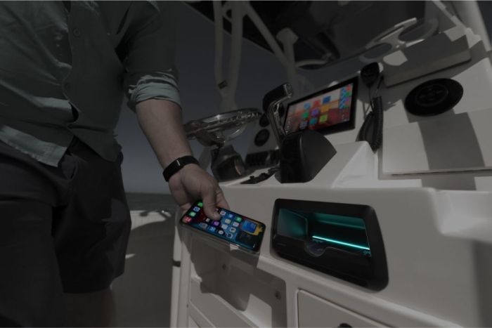 Scanstrut ROKK 3 Coil Cove oplader met LED verlichting 15W (12/24V)