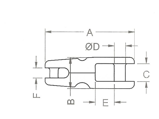Kong Ankerkettingverbinder gegalvaniseerd 12-14mm