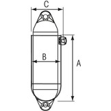 Plastimo Fenderhouder voor 1 fender Ø200 mm