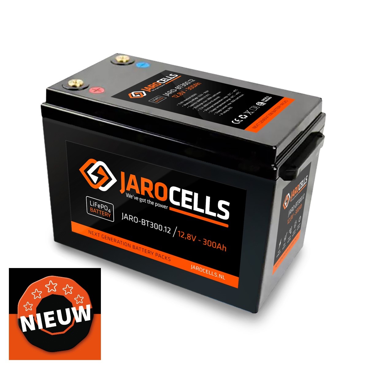 Jarocells 12V300Ah Jarocells battery pack