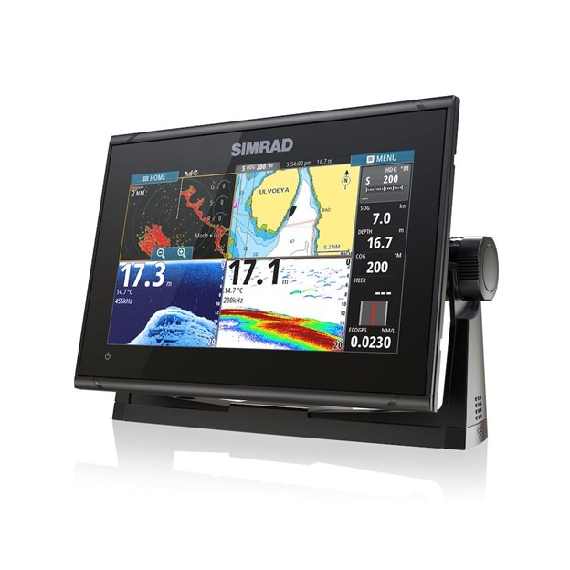 Simrad GO9 XSE met Mid/High/Downscan transducer