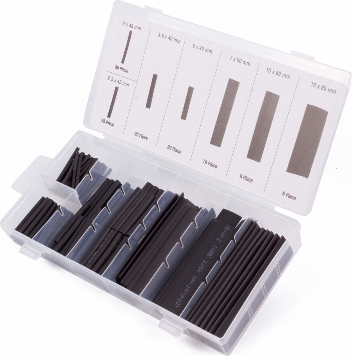 Benson Krimpkous set zwart 127-delig