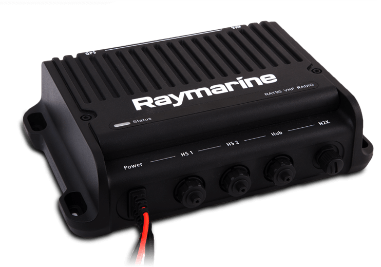 Raymarine Ray91 Black Box marifoon met AIS ontvanger (incl bedrade handset, passieve speaker en kabel)