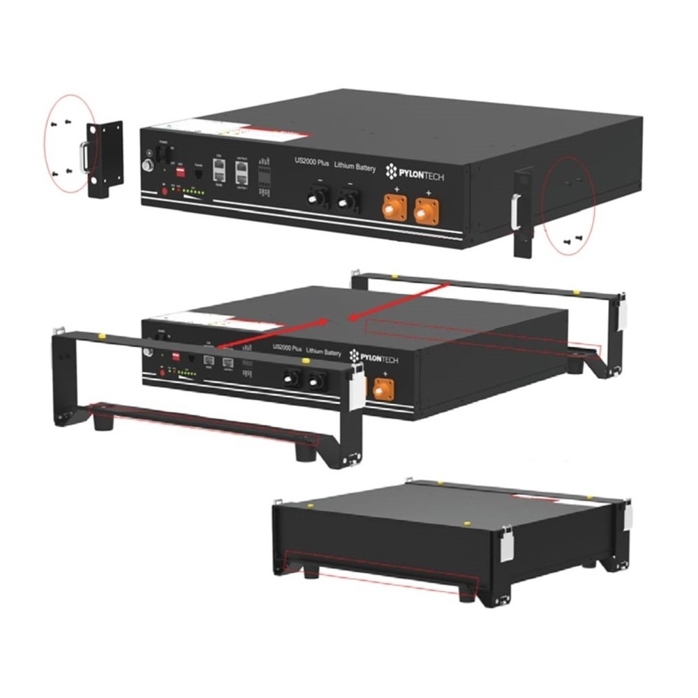 Pylontech 2x beugel t.b.v. Pylontech US3000, foto 5 van 5
