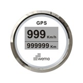 Wema Silverline digitale GPS snelheidsmeter 52mm