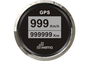 Wema Silverline digitale GPS snelheidsmeter 52mm