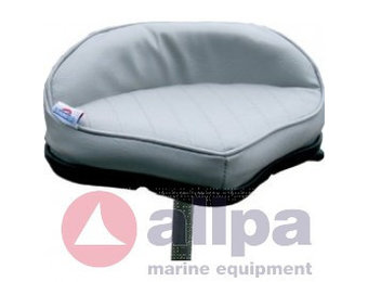 Allpa Plug-in Pro stand-up zitting van grijs kunstleer met plastic basis