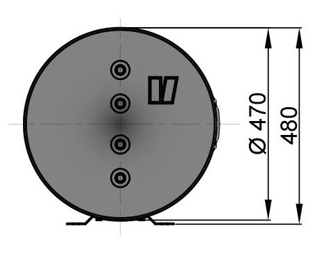 Vetus Scheepsboiler WHT050