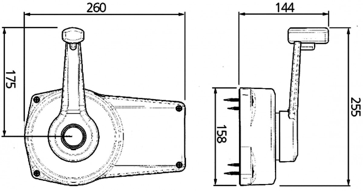 Allpa Eenhendel motor controls