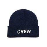 Warme muts met opschrift