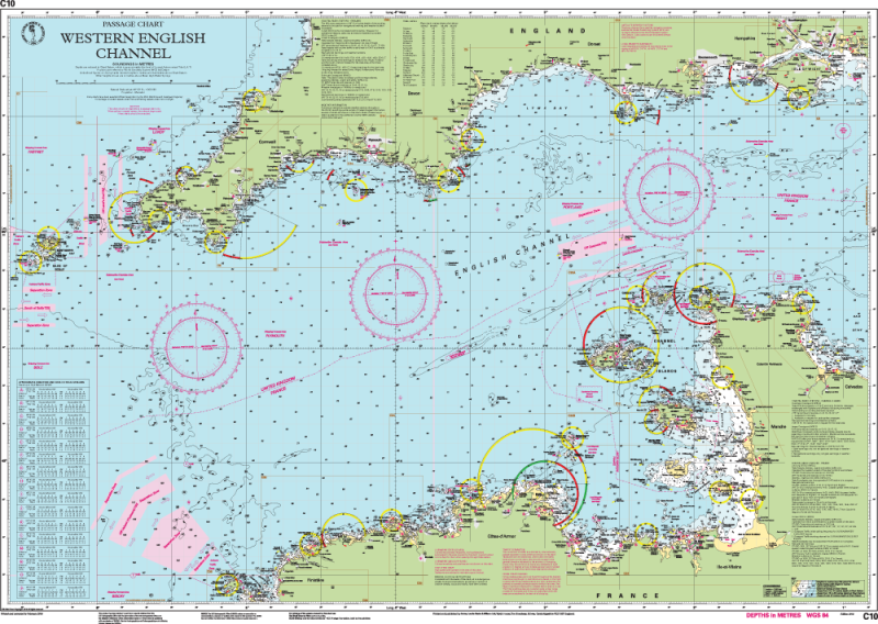 Imray Chart C10 - Western English Channel Passage Chart, foto 2 van 2
