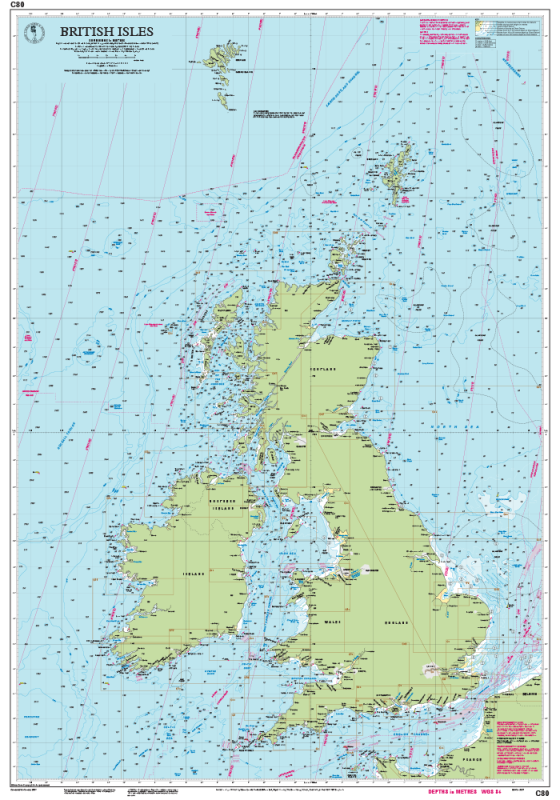 Imray Chart C80 - British Isles, foto 2 van 2