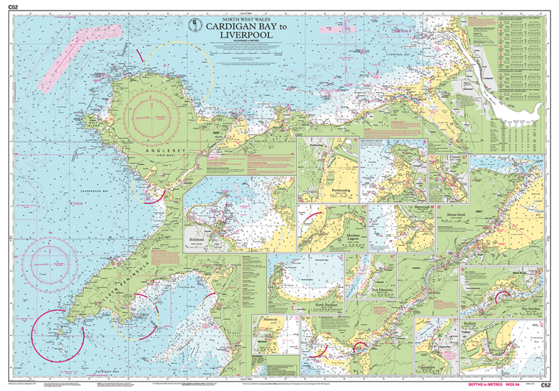 Imray Chart C52 Cardigan Bay to Liverpool