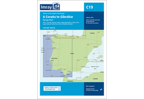 Imray Chart C 19 - Cabo Finisterre to Gibraltar Passage Chart