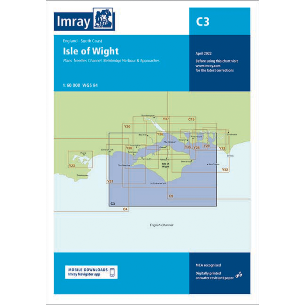 IMRAY CHART C3 Isle of Wight