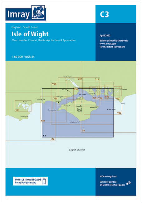 Imray Chart C 3 - Isle of Wight