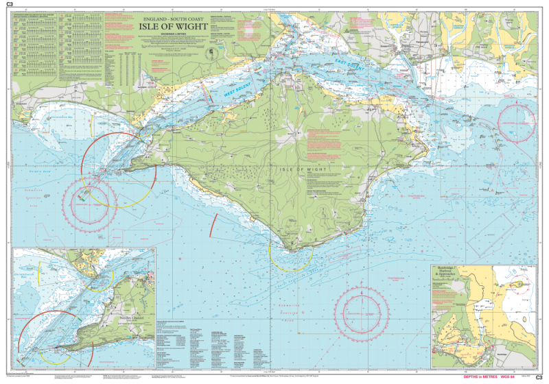 IMRAY CHART C3 Isle of Wight