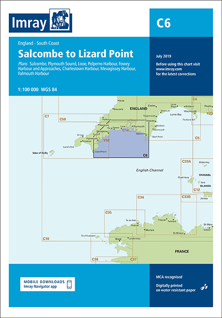 Imray Chart C6 Salcombe to Lizard Point