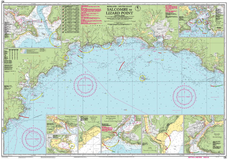 Imray Chart C6 Salcombe to Lizard Point
