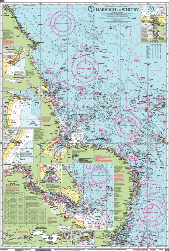 Imray Chart C29 Harwich to Whitby