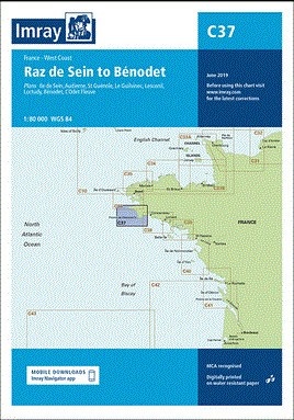 Imray Chart C37 Raz de Sein to Benodet