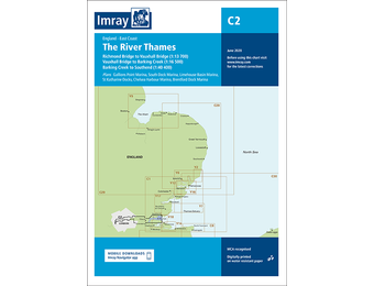 Imray Chart C2 The River Thames Teddington to Southend
