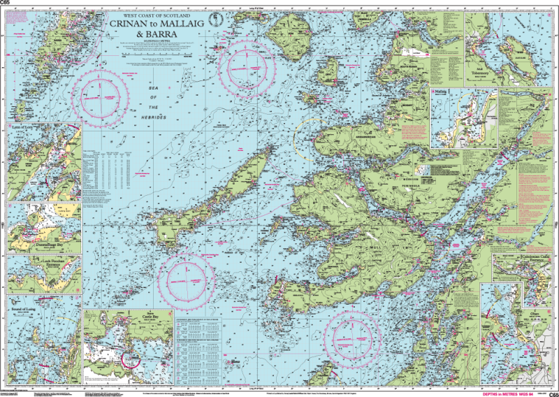 Imray Chart C65 Crinan to Mallaig and Barra