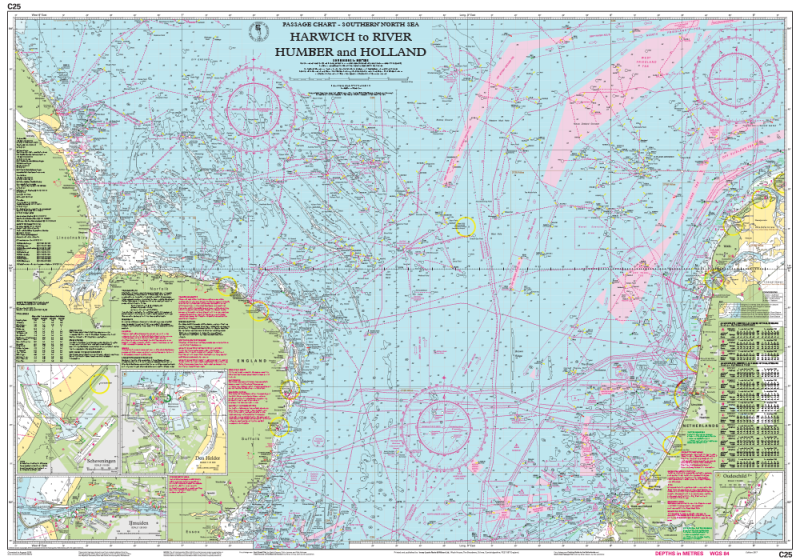 Imray Chart C25 Harwich to River Humber and Holland, foto 2 van 2